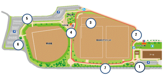 玉里運動公園 案内図 玉里運動公園 案内図