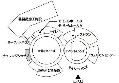 チャレンジショップの場所の地図