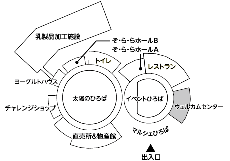 ウェルカムセンターの場所の地図