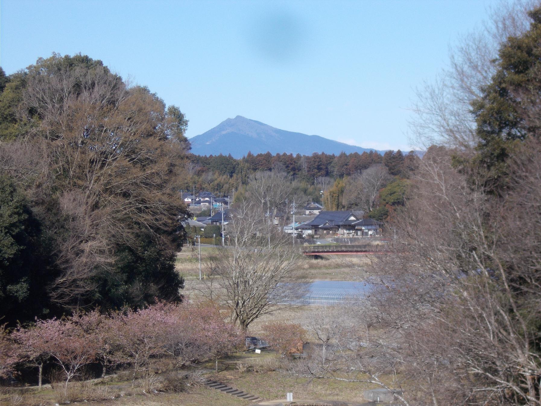 展望台からの筑波山