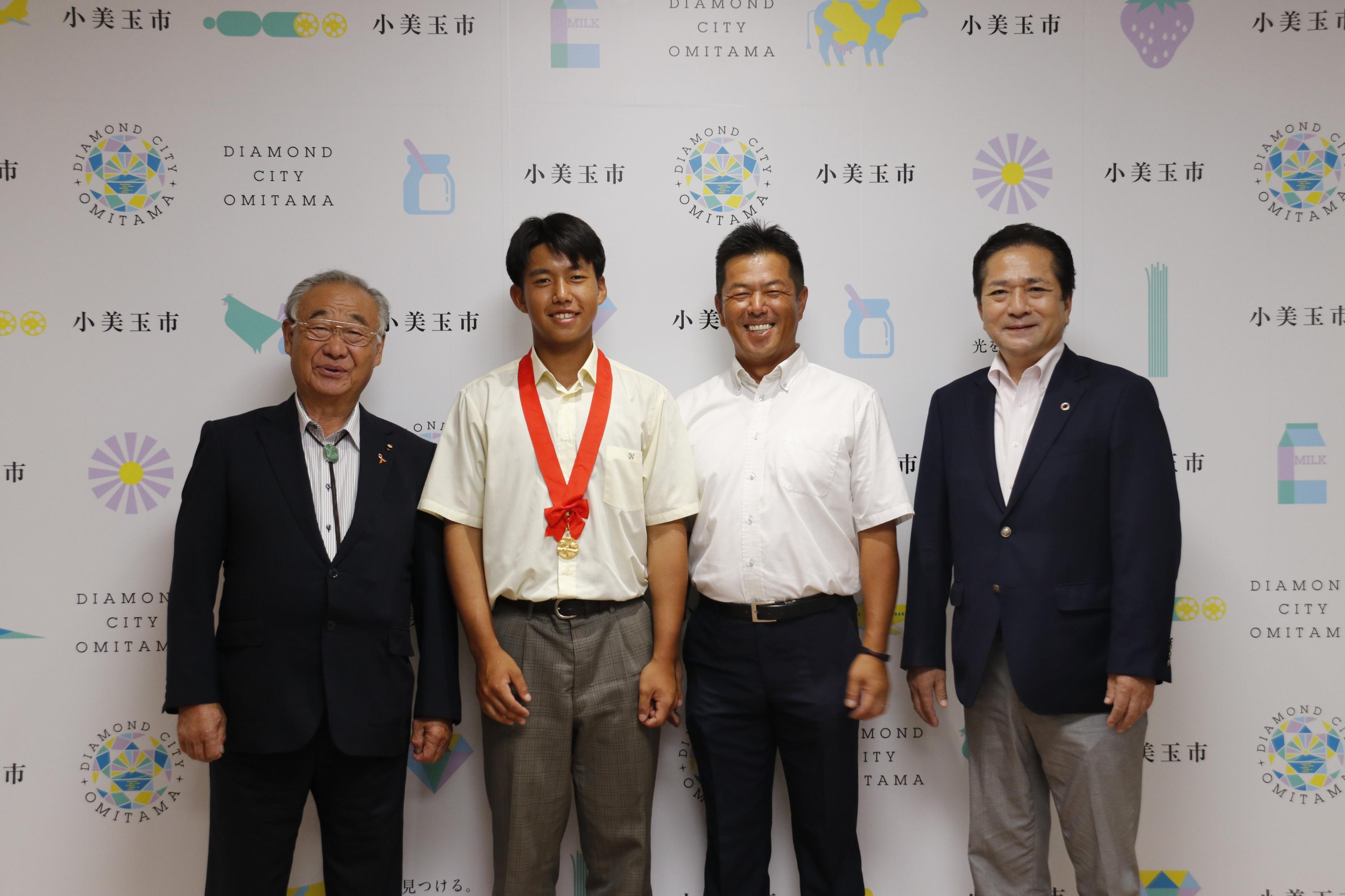 中本選手と市長