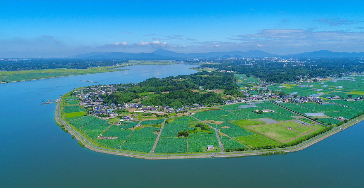 小美玉市空撮写真